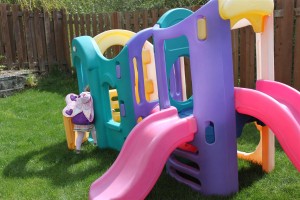 Our new play yard.